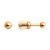 Gold earrings 585°